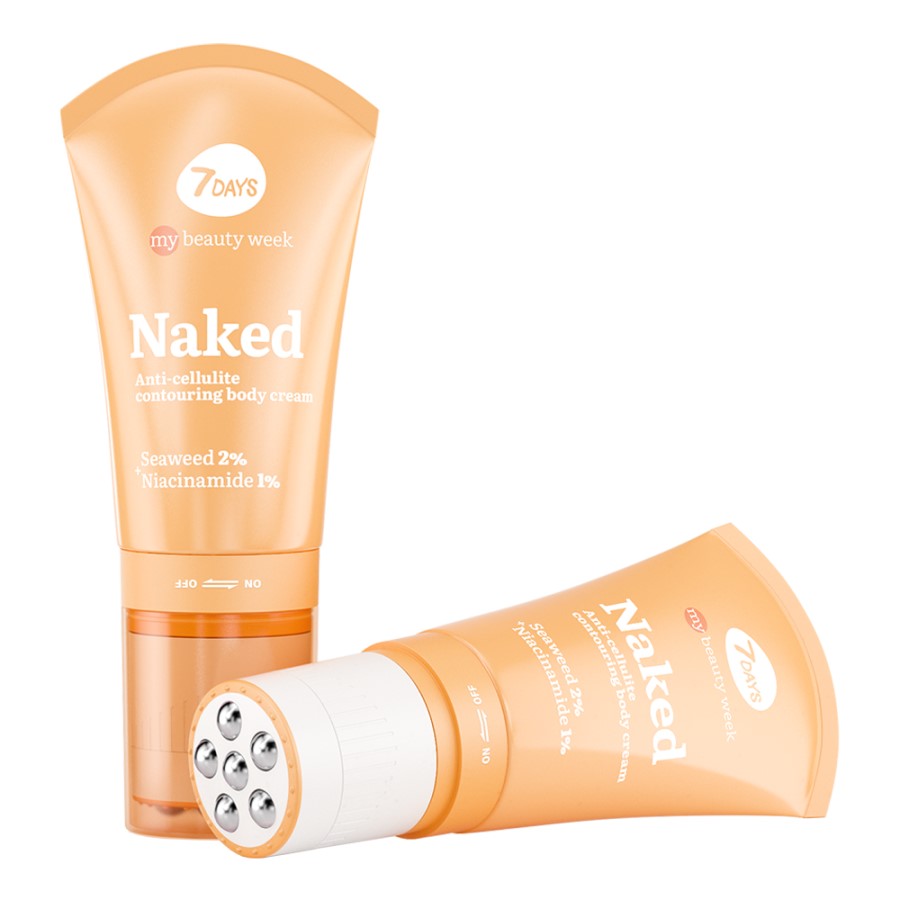 7DAYS NAKED ANTI-CELLULITE CONTOURING BODY CREAM SEAWEED 2% + NIACINAMIDE 130ML - Beauty Bar 