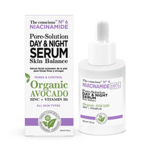 Load image into Gallery viewer, BIOVENE THE CONSCIOUS™ NIACINAMIDE PORE-SOLUTION DAY &amp; NIGHT SERUM ORGANIC AVOCADO 30ML - Beauty Bar 
