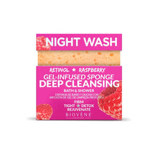 Load image into Gallery viewer, BIOVENE NIGHT WASH GEL INFUSED SPONGE 75G - Beauty Bar 
