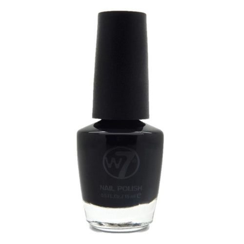 W7 NAIL POLISH - BLACK 28 - Beauty Bar Cyprus