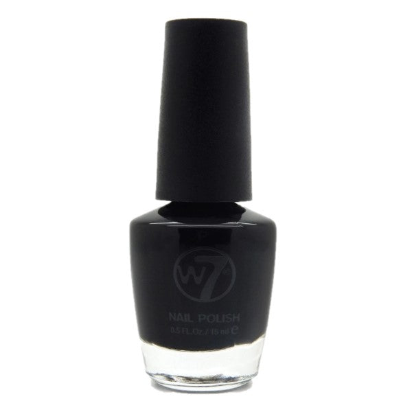 W7 NAIL POLISH - BLACK 28 - Beauty Bar Cyprus
