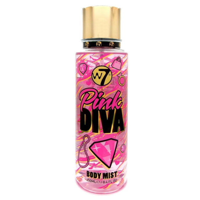 W7 PINK DIVA BODY MIST 250ML - Beauty Bar Cyprus