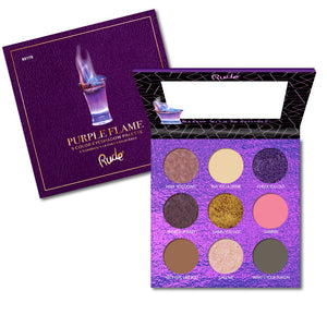 RUDE COCKTAIL PARTY 9 COLOR EYESHADOW PALETTE - PURPLE FLAME - Beauty Bar Cyprus