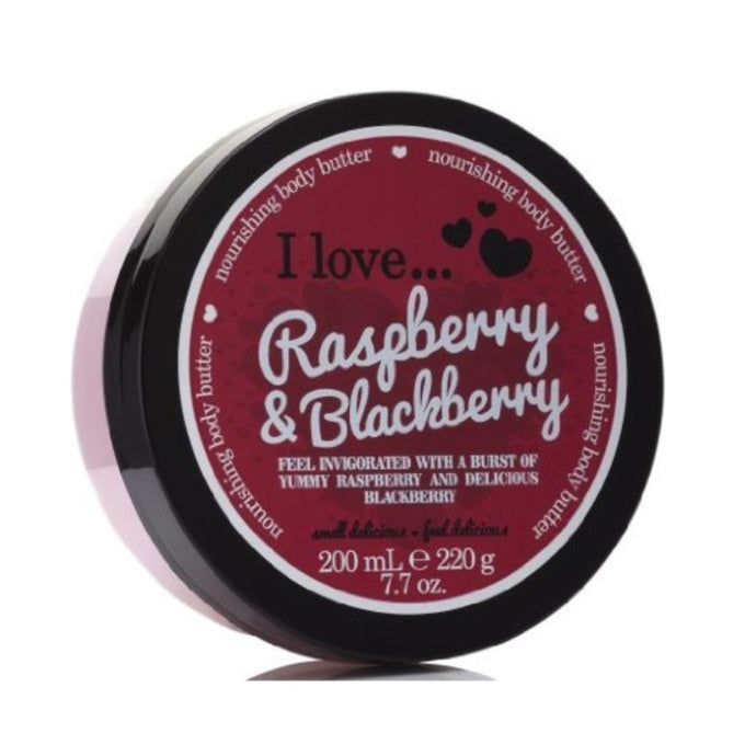 I LOVE RASBERRY & BLACKBERRY BODY BUTTER 200ML - Beauty Bar 