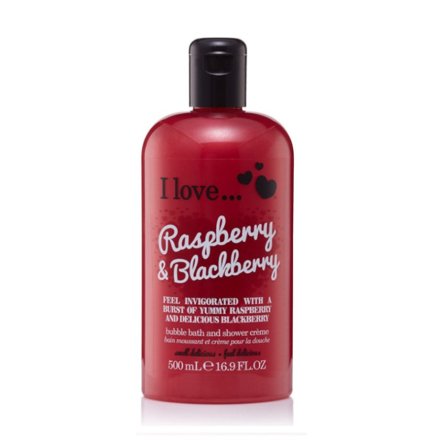 I LOVE RASBERRY & BLACKBERRY BATH SHOWER CREAM 500ML - Beauty Bar 