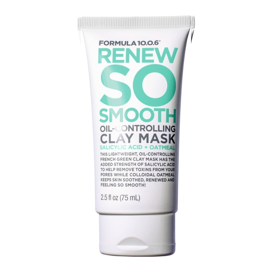 FORMULA 10.0.6 - RENEW SO SMOOTH - OIL CONTROLLING CLAY MASK 75ML - Beauty Bar 