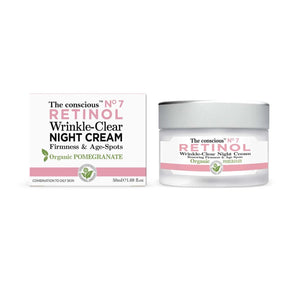 BIOVENE THE CONSCIOUS™ RETINOL WRINKLE-CLEAR NIGHT CREAM ORGANIC POMEGRANATE 50ML - Beauty Bar 