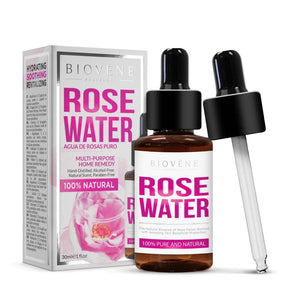 BIOVENE ROSE WATER PURE & NATURAL BALANCE REVITALIZING 30ML - Beauty Bar 