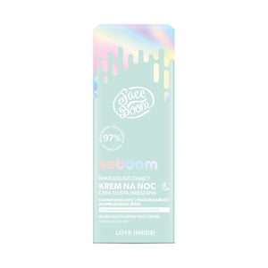 FACE BOOM SEBOOM MICRO-EXFOLIATING NIGHT CREAM 50ML - Beauty Bar 