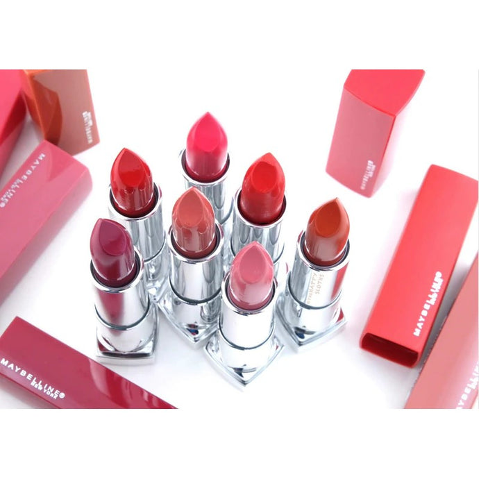 MAYBELLINE COLOUR SENSATIONAL SATIN LIPSTICKS - AVAILABLE IN 8 COLOURS - Beauty Bar 