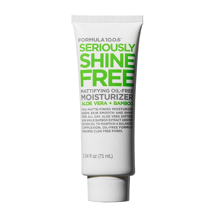 FORMULA 10.0.6 -  SERIOUSLY SHINE FREE MATTIFYING OIL-FREE MOISTURIZER 75ML - Beauty Bar Cyprus