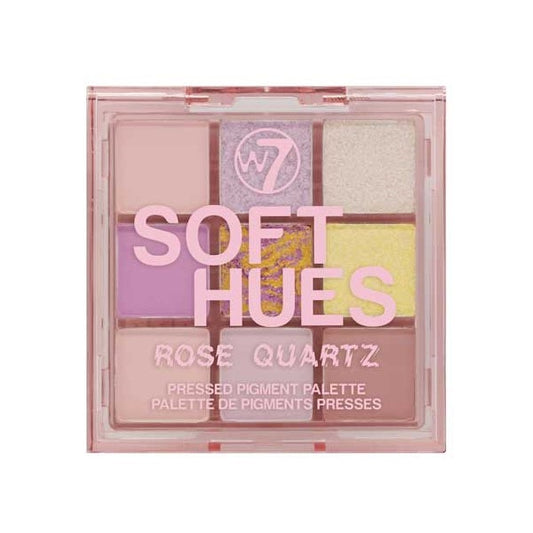W7 SOFT HUES PRESSED PIGMENT PALETTE - QUARTZ - Beauty Bar Cyprus