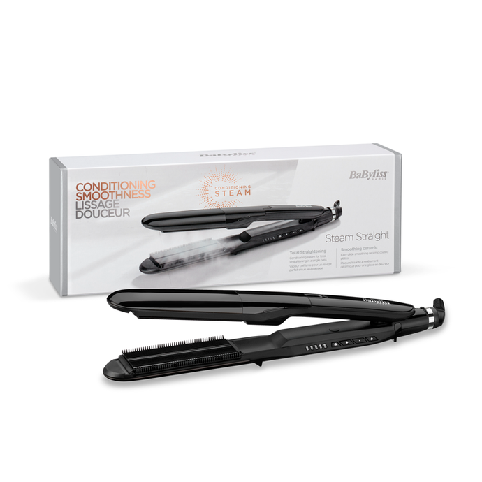 BABYLISS PRO STEAM HAIR STRAIGHTENER - Beauty Bar Cyprus