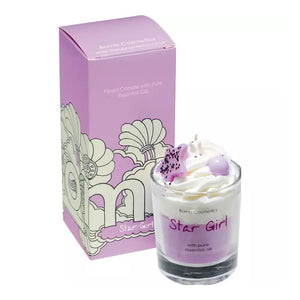 BOMB COSMETICS STAR GIRL PIPED GLASS CANDLE - Beauty Bar 