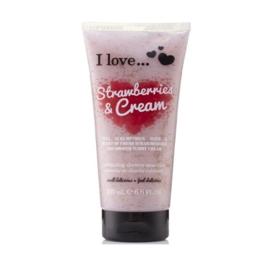 I LOVE STRAWBERRIES & CREAM SHOWER SMOOTHIE SCRUB 200ML - Beauty Bar 