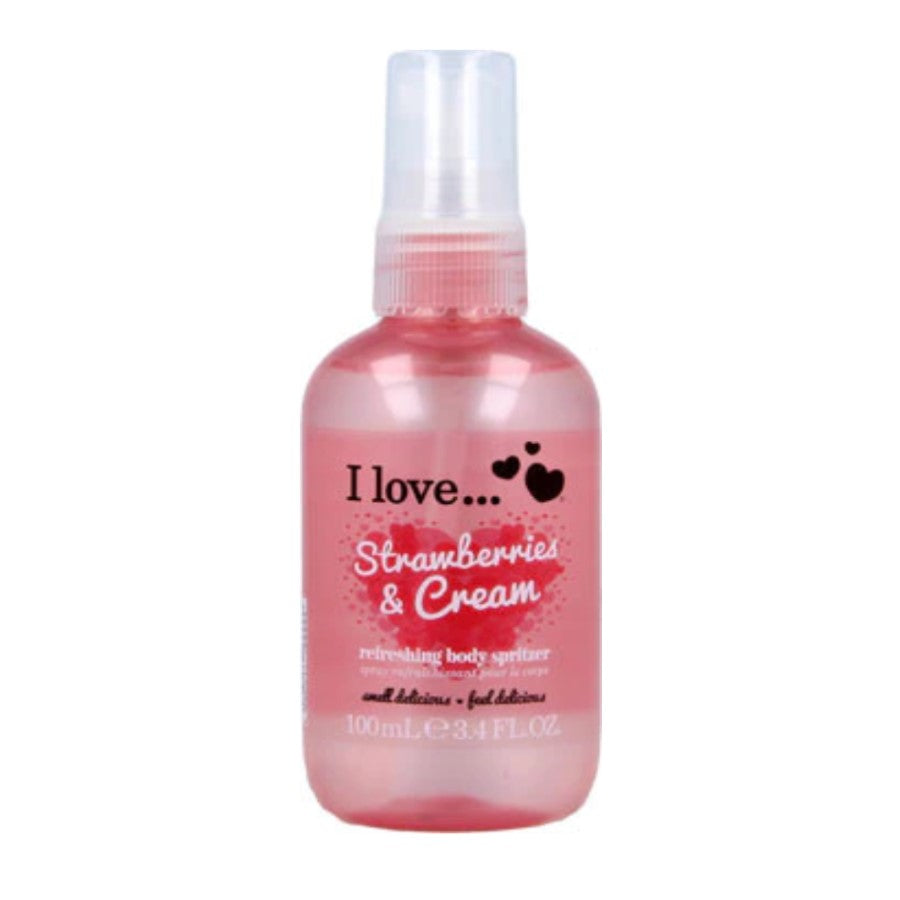 I LOVE STRAWBERRIES & CREAM BODY SPRITZER 100ML - Beauty Bar 