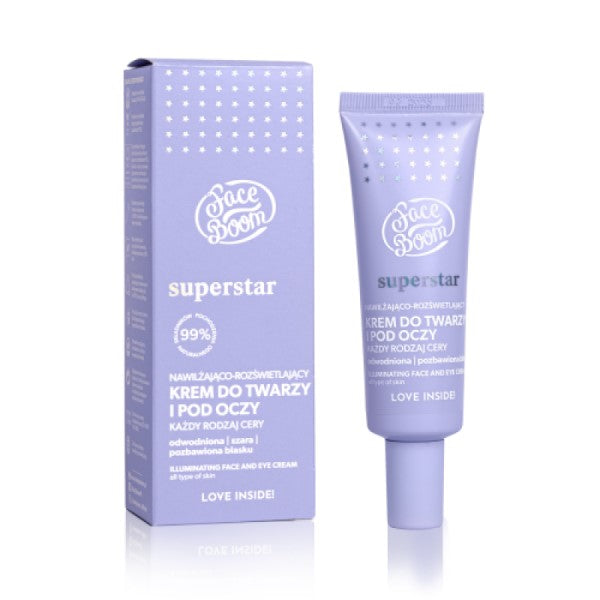 FACE BOOM SUPERSTAR MOISTURIZING & BRIGHTENING FACE & EYE CREAM 50ML - Beauty Bar 