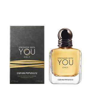 EMPORIO ARMANI STRONGER WITH YOU ONLY EDT - AVAILABLE IN 2 SIZES - Beauty Bar 
