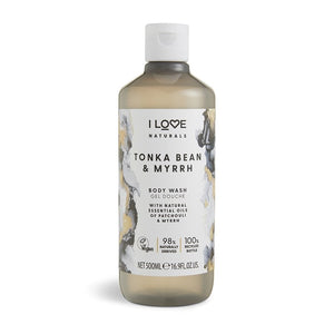 I LOVE NATURALS TONKA BEAN & MYRRH BODY WASH 500ML - Beauty Bar 