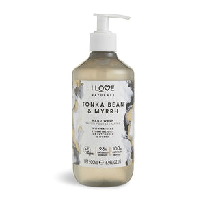 I LOVE NATURALS TONKA BEAN & MYRRH HAND WASH 500ML - Beauty Bar 