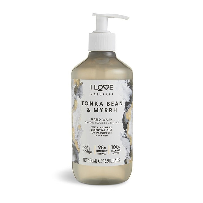 I LOVE NATURALS TONKA BEAN & MYRRH HAND WASH 500ML - Beauty Bar 