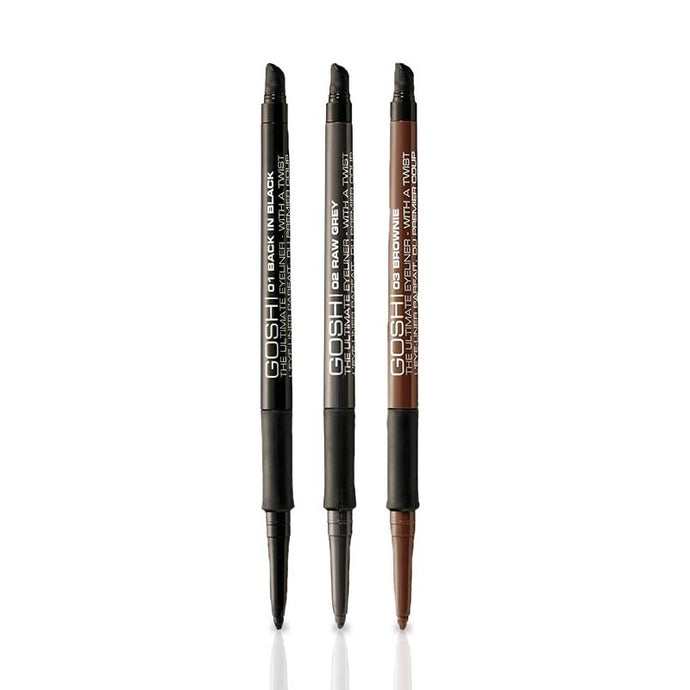 GOSH COPENHAGEN THE ULTIMATE EYELINER - AVAILABLE IN 3 SHADES - Beauty Bar 