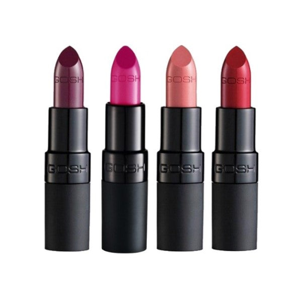 GOSH COPENHAGEN VELVET TOUCH MATT LIPSTICK - AVAILABLE IN 22 SHADES - Beauty Bar 