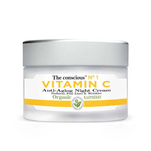 Load image into Gallery viewer, BIOVENE THE CONSCIOUS™ VITAMIN C ANTI-AGING NIGHT CREAM ORGANIC RASPBERRY 30ML - Beauty Bar 
