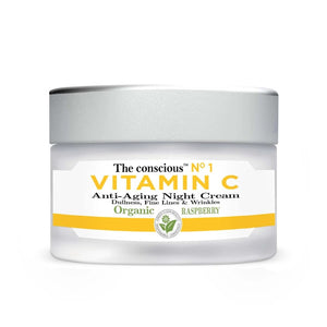 BIOVENE THE CONSCIOUS™ VITAMIN C ANTI-AGING NIGHT CREAM ORGANIC RASPBERRY 30ML - Beauty Bar 