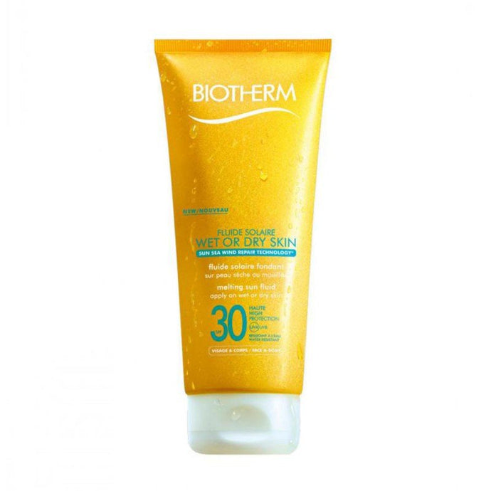 BIOTHERM SUN FLUID SPF30 FOR WET OR DRY SKIN 200ML - Beauty Bar Cyprus