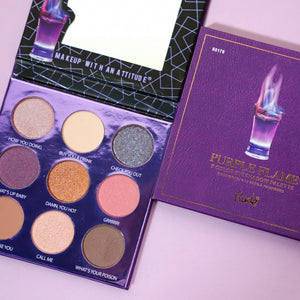 RUDE COCKTAIL PARTY 9 COLOR EYESHADOW PALETTE - PURPLE FLAME - Beauty Bar Cyprus