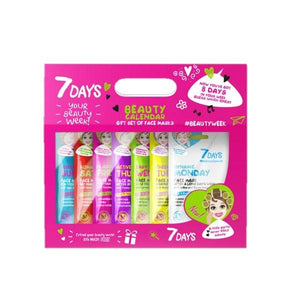 7DAYS BEAUTY CALENDAR GIFT SET OF 7+1 FACE MASKS - Beauty Bar Cyprus