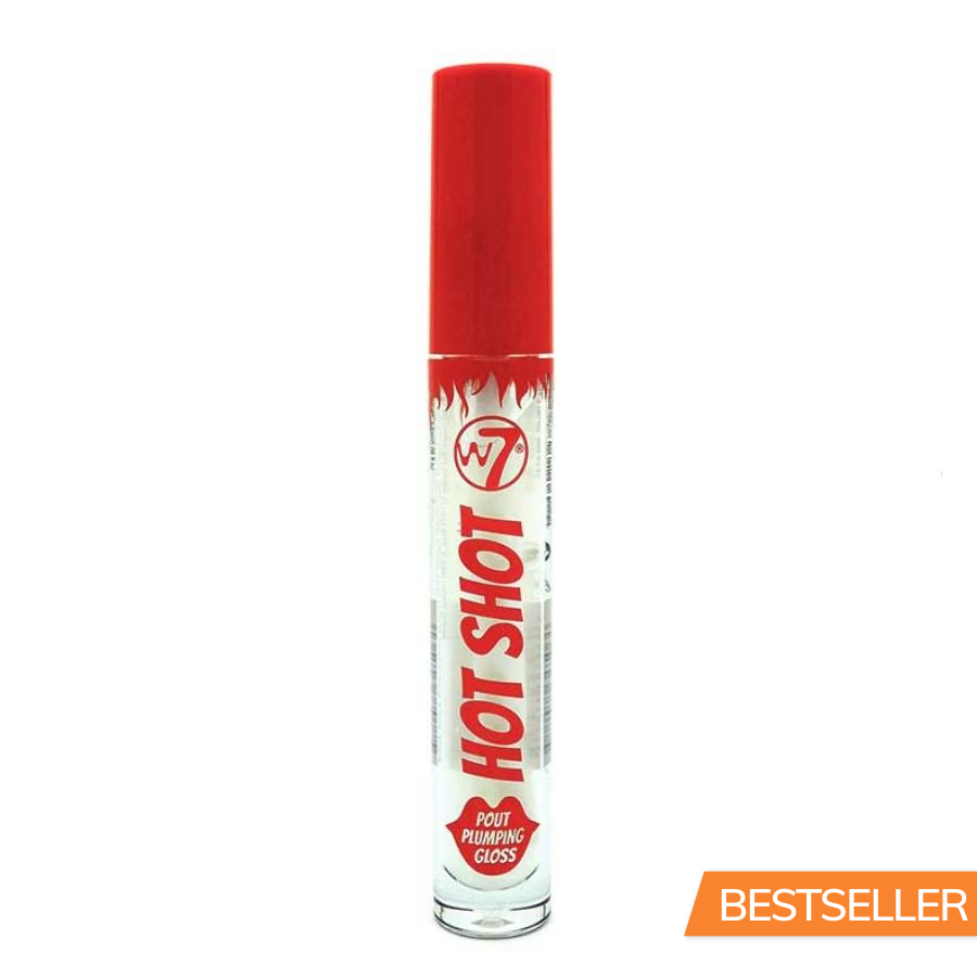 W7 HOT SHOT ULTRA PLUMPING GLOSS - CLEAR - Beauty Bar Cyprus