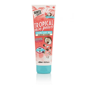 DIRTY WORKS TROPICAL RAIN POWER COCONUT BODY WASH 280ML - Beauty Bar 