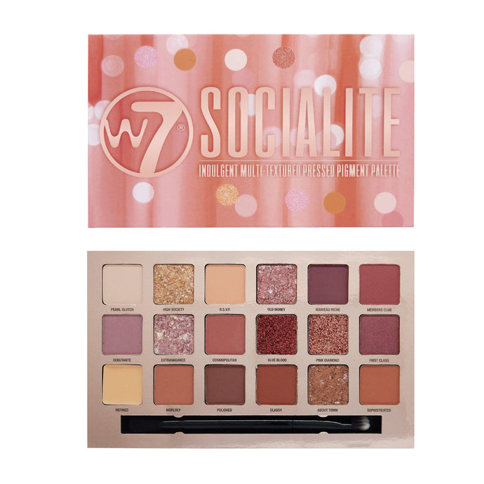 W7 SOCIALITE EYE SHADOW PALETTE - Beauty Bar Cyprus