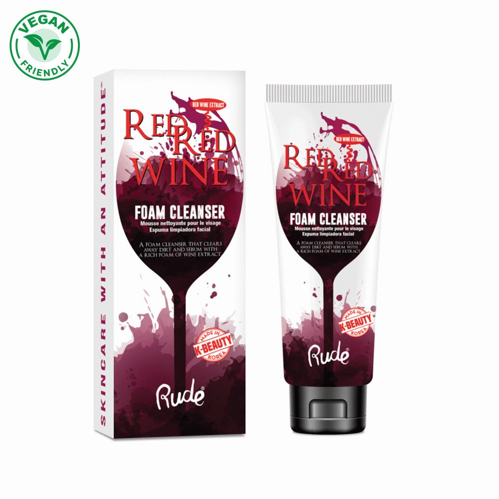 RUDE RED RED WINE - FOAM CLEANSER - Beauty Bar Cyprus